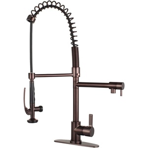 image:imageGourmetier LS8500CTL Continental SingleHandle PreRinse Kitchen Faucet Matte BlackOil Rubbed Bronze