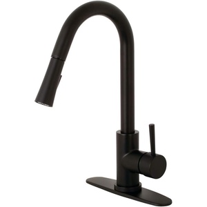 image:imageGourmetier LS8620DL Concord SingleHandle PullDown Kitchen Faucet Matte BlackMatte Black