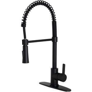image:imageGourmetier LS8670CTL Continental SingleHandle PreRinse Kitchen Faucet Matte BlackMatte Black