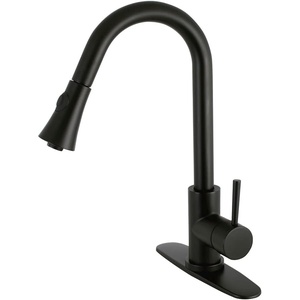 image:imageGourmetier LS8727DL Concord SingleHandle PullDown Kitchen Faucet Matte BlackChromeMatte Black