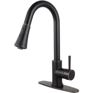 image:imageGourmetier LS8727DL Concord SingleHandle PullDown Kitchen Faucet Matte BlackChromeNaples Bronze