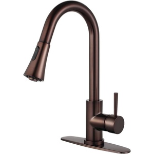 image:imageGourmetier LS8727DL Concord SingleHandle PullDown Kitchen Faucet Matte BlackChromeOil Rubbed Bronze