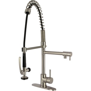 image:imageKingston Brass LS8508DL Concord SingleHandle PreRinse Kitchen Faucet Brushed NickelBrushed Nickel