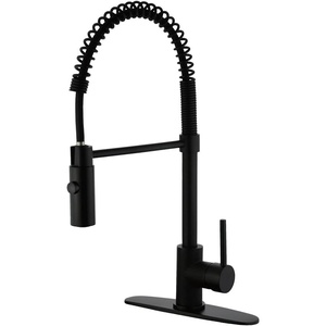image:imageKingston Brass LS8773DL Concord PreRinse Kitchen Faucet Brushed Brass 981 x 8 x 1963Matte Black