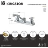 image:imageKingston Brass FB121ZX Millennium 8Inch Centerset Kitchen Faucet Polished ChromePolished Chrome