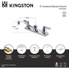 image:imageKingston Brass FB2121NDL 71116Inch in Spout Reach NuvoFusion 8Inch Centerset Kitchen Faucet Polished ChromeFB2121NDL