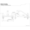 image:imageKingston Brass FB2121NDL 71116Inch in Spout Reach NuvoFusion 8Inch Centerset Kitchen Faucet Polished ChromeFB2121NDL