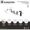 image:imageKingston Brass FB2121NDL 71116Inch in Spout Reach NuvoFusion 8Inch Centerset Kitchen Faucet Polished ChromeFB2122NDL