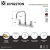 image:imageKingston Brass FB2141DPL Paris 8Inch Centerset Kitchen Faucet Polished ChromeOil Rubbed Bronze