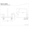 image:imageKingston Brass FB2141DPL Paris 8Inch Centerset Kitchen Faucet Polished ChromePolished Chrome