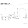 image:imageKingston Brass FB2751YLSP Yosemite 8Inch Centerset Kitchen Faucet with Sprayer Polished ChromeOil Rubbed Bronze