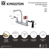 image:imageKingston Brass FB751DKL Kaiser 8Inch Centerset Kitchen Faucet with Sprayer Polished Chrome