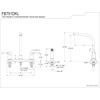 image:imageKingston Brass FB751DKL Kaiser 8Inch Centerset Kitchen Faucet with Sprayer Polished Chrome