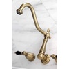 image:imageKingston Brass FB758NFLSP NuWave French 8Inch Centerset Kitchen Faucet with Sprayer Brushed NickelAntique Brass