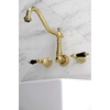 image:imageKingston Brass FB758NFLSP NuWave French 8Inch Centerset Kitchen Faucet with Sprayer Brushed NickelBrushed Brass