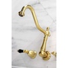 image:imageKingston Brass FB758NFLSP NuWave French 8Inch Centerset Kitchen Faucet with Sprayer Brushed NickelBrushed Brass