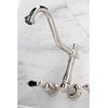 image:imageKingston Brass FB758NFLSP NuWave French 8Inch Centerset Kitchen Faucet with Sprayer Brushed NickelBrushed Nickel