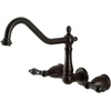image:imageKingston Brass FB758NFLSP NuWave French 8Inch Centerset Kitchen Faucet with Sprayer Brushed NickelOil Rubbed Bronze