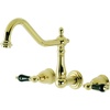 image:imageKingston Brass FB758NFLSP NuWave French 8Inch Centerset Kitchen Faucet with Sprayer Brushed NickelPolished Brass