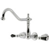 image:imageKingston Brass FB758NFLSP NuWave French 8Inch Centerset Kitchen Faucet with Sprayer Brushed NickelPolished Chrome