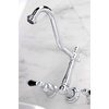 image:imageKingston Brass FB758NFLSP NuWave French 8Inch Centerset Kitchen Faucet with Sprayer Brushed NickelPolished Chrome