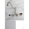image:imageKingston Brass FB758NFLSP NuWave French 8Inch Centerset Kitchen Faucet with Sprayer Brushed NickelPolished Nickel