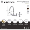 image:imageKingston Brass FB7791BLSP Vintage 8inch Centerset Kitchen Faucet ChromePolished Chrome
