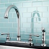 image:imageKingston Brass FB7791BLSP Vintage 8inch Centerset Kitchen Faucet ChromePolished Chrome