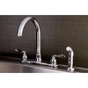 image:imageKingston Brass FB7791NFLSP Nuwave French 8inch Centerset Kitchen Faucet ChromePolished Chrome