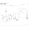 image:imageKingston Brass FB7795JLSP Jamestown 8inch Centerset Kitchen Faucet Oil Rubbed Bronze 1025 x 8 x 1194Black Stainless