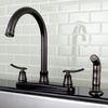 image:imageKingston Brass FB7795JLSP Jamestown 8inch Centerset Kitchen Faucet Oil Rubbed Bronze 1025 x 8 x 1194Oil Rubbed Bronze