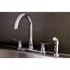 image:imageKingston Brass FB7795JLSP Jamestown 8inch Centerset Kitchen Faucet Oil Rubbed Bronze 1025 x 8 x 1194Polished Chrome