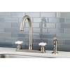 image:imageKingston Brass FB7795PXSP Victorian 8inch Centerset Kitchen Faucet Oil Rubbed Bronze 10 x 8 x 1213Brushed Nickel