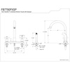 image:imageKingston Brass FB7795PXSP Victorian 8inch Centerset Kitchen Faucet Oil Rubbed Bronze 10 x 8 x 1213Matte Black