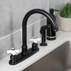 image:imageKingston Brass FB7795PXSP Victorian 8inch Centerset Kitchen Faucet Oil Rubbed Bronze 10 x 8 x 1213Matte Black