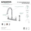 image:imageKingston Brass FB7795PXSP Victorian 8inch Centerset Kitchen Faucet Oil Rubbed Bronze 10 x 8 x 1213Matte Black