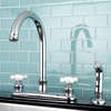 image:imageKingston Brass FB7795PXSP Victorian 8inch Centerset Kitchen Faucet Oil Rubbed Bronze 10 x 8 x 1213Polished Chrome