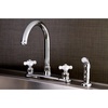 image:imageKingston Brass FB7795PXSP Victorian 8inch Centerset Kitchen Faucet Oil Rubbed Bronze 10 x 8 x 1213Polished Chrome