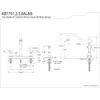 image:imageKingston Brass KB1751ALBS Heritage 8Inch Centerset Kitchen Faucet Polished ChromeOil Rubbed Bronze