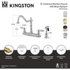 image:imageKingston Brass KB1751ALBS Heritage 8Inch Centerset Kitchen Faucet Polished ChromeOil Rubbed Bronze