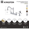 image:imageKingston Brass KB1755PLBS Heritage 8Inch Centerset Kitchen Faucet Oil Rubbed BronzeBrushed Nickel