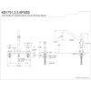 image:imageKingston Brass KB1758PXBS Heritage 8Inch Centerset Kitchen Faucet Brushed NickelBrushed Nickel