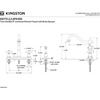 image:imageKingston Brass KB1758PXBS Heritage 8Inch Centerset Kitchen Faucet Brushed NickelOil Rubbed Bronze