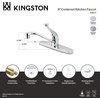 image:imageKingston Brass KB571 Chatham Single Handle Kitchen Faucet without Sprayer Polished Chrome 10 x 713 x 238Brushed Nickel