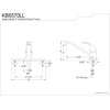 image:imageKingston Brass KB6570LL Legacy SingleHandle Centerset Kitchen Faucet Polished ChromePolished Chrome