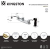 image:imageKingston Brass KB6570LL Legacy SingleHandle Centerset Kitchen Faucet Polished ChromePolished Chrome