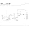 image:imageKingston Brass KB726ALSP Vintage 8 Centerset Kitchen Faucet with Sprayer Antique CopperAntique Copper