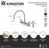image:imageKingston Brass KB726ALSP Vintage 8 Centerset Kitchen Faucet with Sprayer Antique CopperAntique Copper