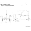 image:imageKingston Brass KB796SP Magellan 8Inch Centerset Kitchen Faucet Antique CopperAntique Copper