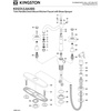 image:imageKingston Brass KS1235AXBS Heritage Deck Mount Kitchen Faucet With Brass Sprayer Oil Rubbed BronzeBrushed Nickel